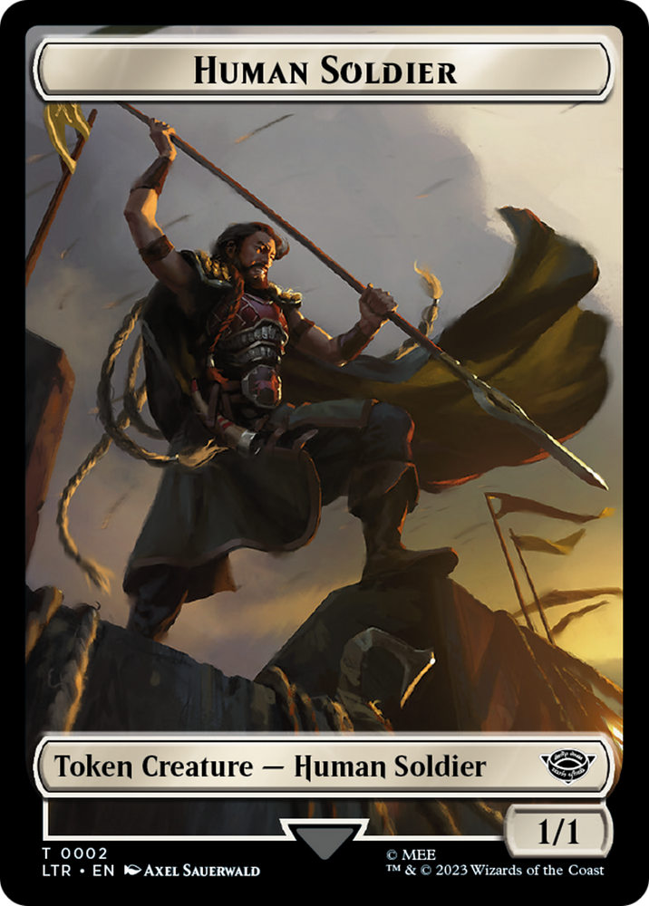 Food (11) // Human Soldier (02) Double-Sided Token [The Lord of the Rings: Tales of Middle-Earth Tokens] 