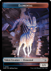 Elemental (9) // Spirit (14) Double-Sided Token [March of the Machine Tokens] 