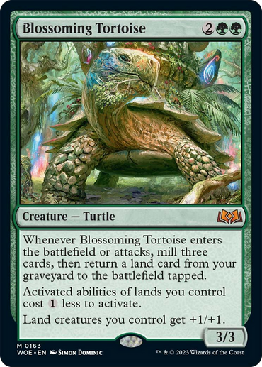 Blossoming Tortoise [Wilds of Eldraine] 