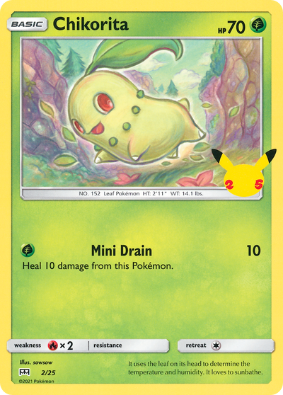 Chikorita (2/25) [McDonald's 25th Anniversary] 