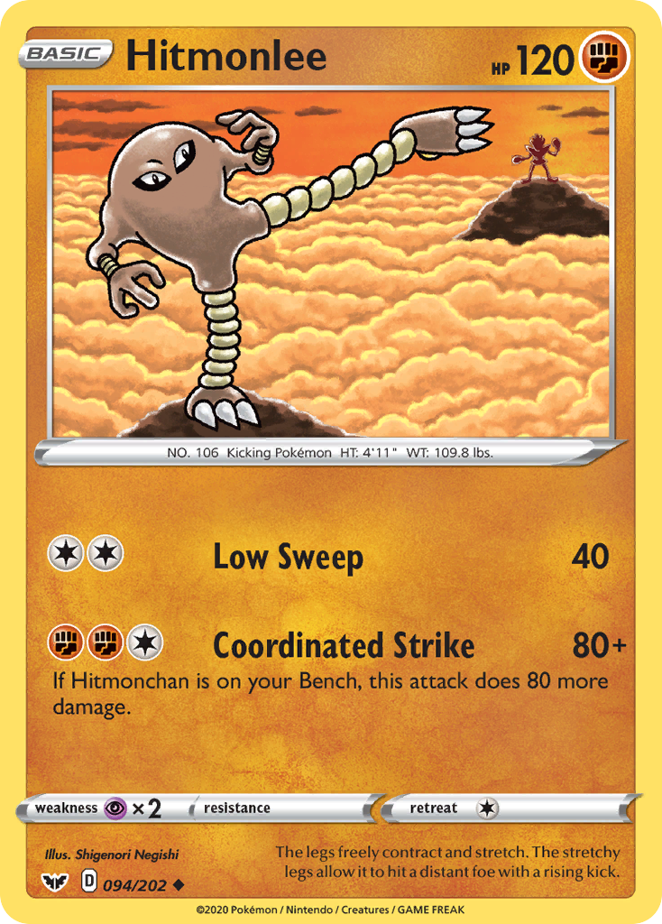 Hitmonlee (094/202) [Sword & Shield: Base Set] 