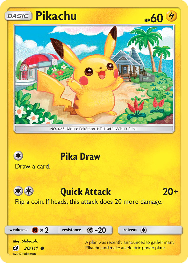 Pikachu (30/111) [Sun & Moon: Crimson Invasion] 