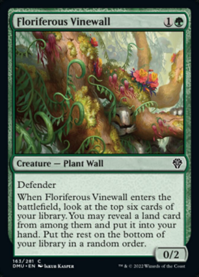 Floriferous Vinewall [Dominaria United] 