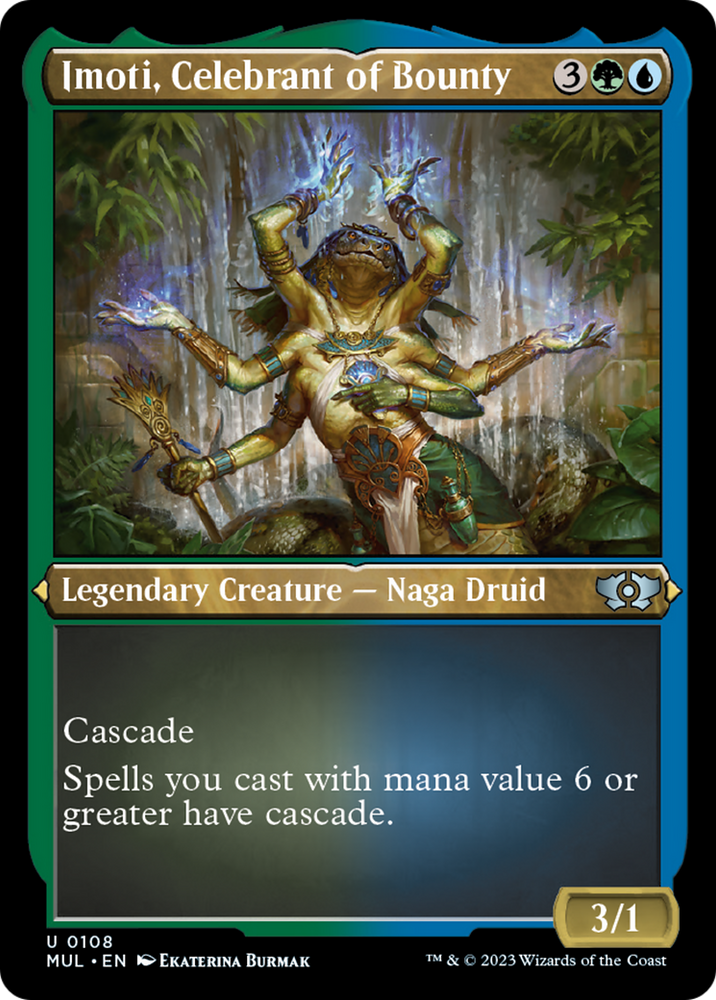 Imoti, Celebrant of Bounty (Foil Etched) [Multiverse Legends] 