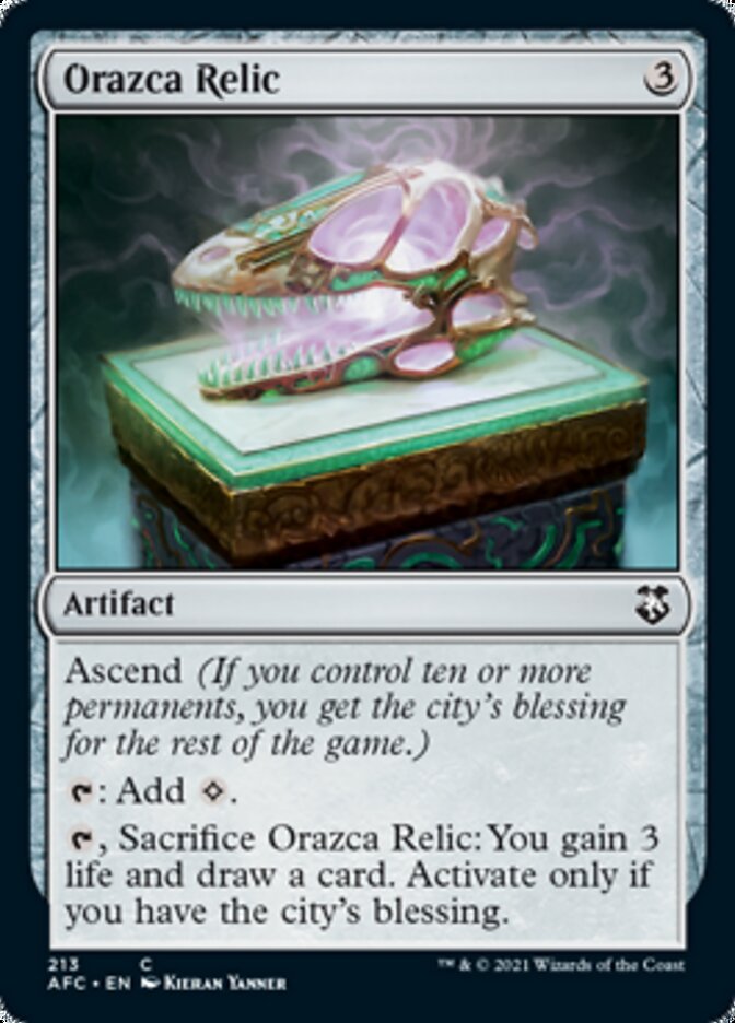 Orazca Relic [Dungeons &amp; Dragons: Adventures in the Forgotten Realms Commander] 