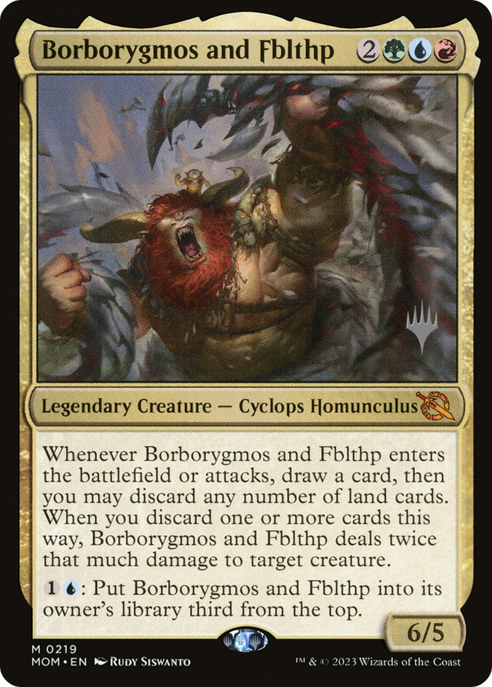 Borborygmos and Fblthp (Promo Pack) [March of the Machine Promos] 