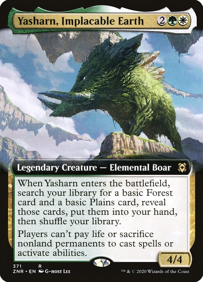 Yasharn, Implacable Earth (Extended Art) [Zendikar Rising] 