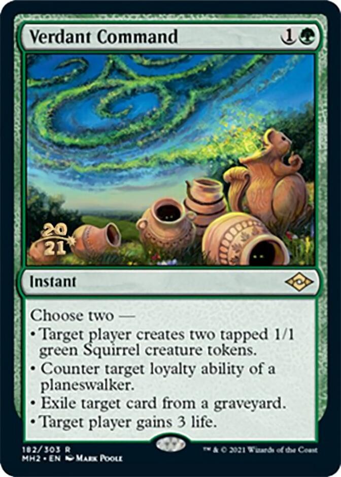 Verdant Command [Modern Horizons 2 Prerelease Promos] 