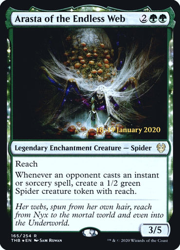 Arasta of the Endless Web [Theros Beyond Death Prerelease Promos] 