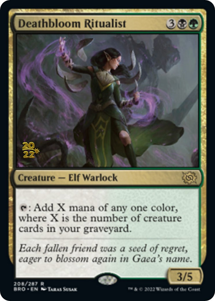 Deathbloom Ritualist [The Brothers' War Prerelease Promos] 