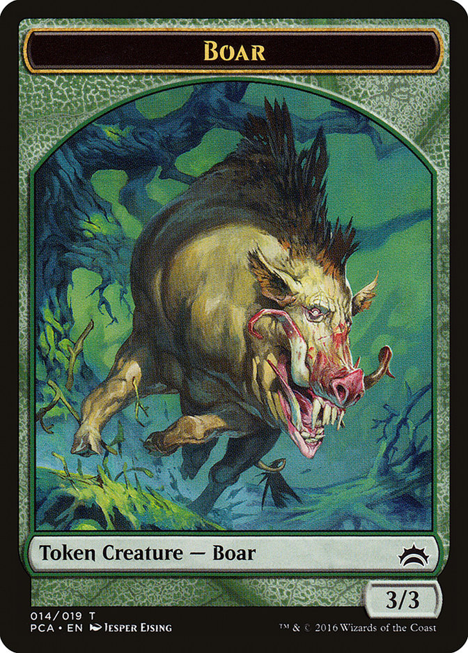 Boar Token [Planechase Anthology Tokens] 