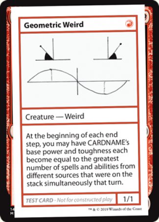 Geometric Weird (2021 Edition) [Mystery Booster Playtest Cards] 