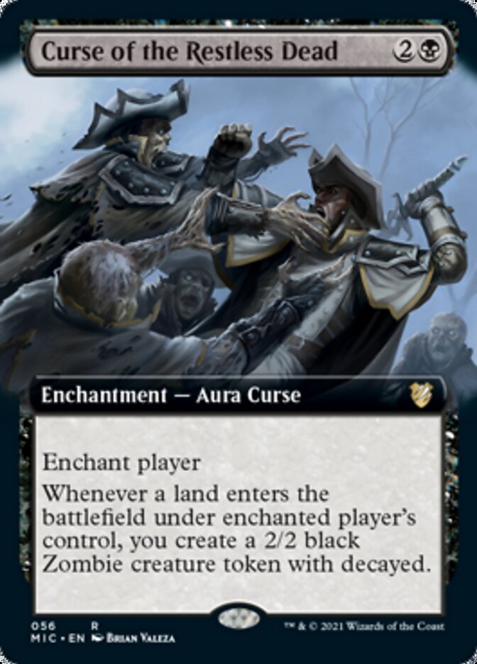 Curse of the Restless Dead (Extended Art) [Innistrad: Midnight Hunt Commander] 