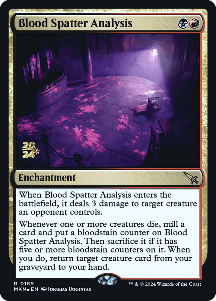 Blood Spatter Analysis [Murders at Karlov Manor Prerelease Promos] 