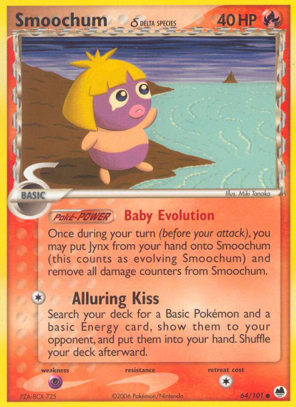Smoochum (64/101) (Delta Species) [EX: Dragon Frontiers] 