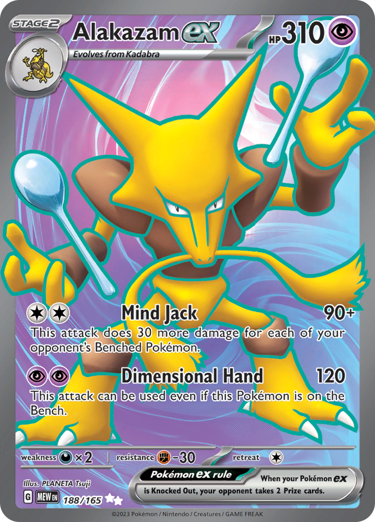 Alakazam ex (188/165) [Scarlet & Violet: 151] 