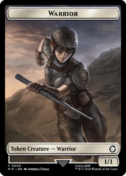 Treasure (0019) // Warrior Double-Sided Token [Fallout Tokens] 