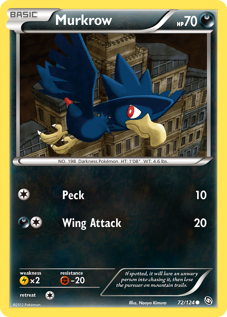 Murkrow (72/124) [Black & White: Dragons Exalted] 