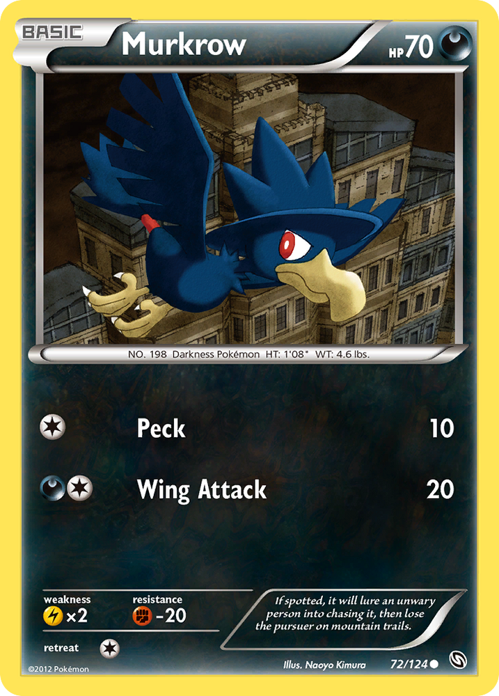 Murkrow (72/124) [Black &amp; White: Dragons Exalted] 