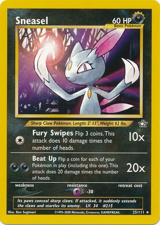 Sneasel (25/111) [Neo Genesis Unlimited]