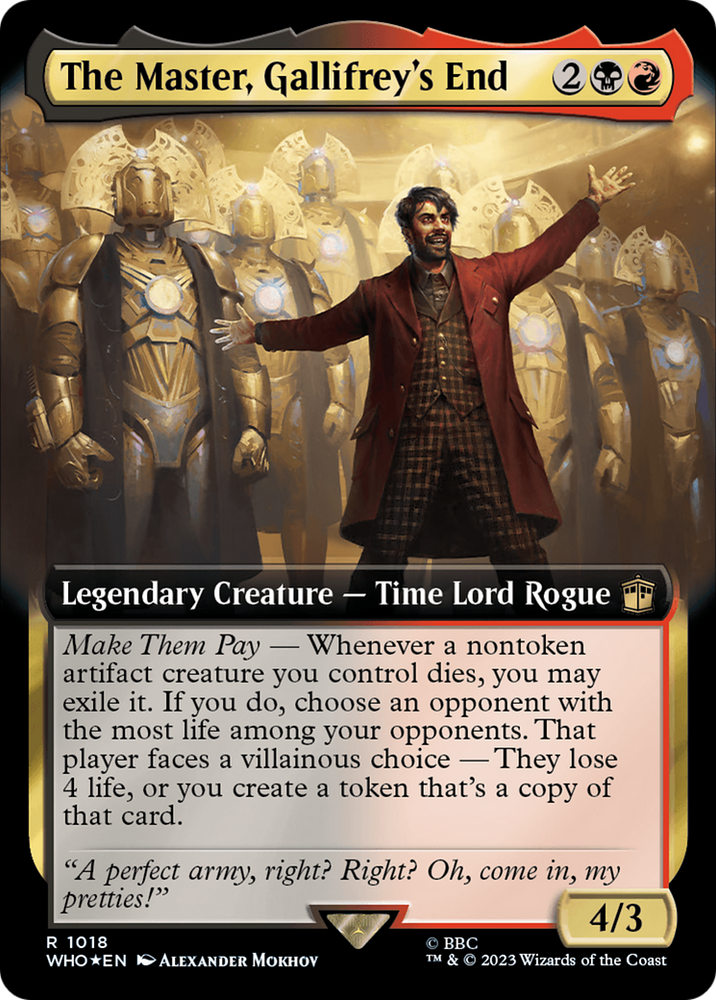 The Master, Gallifrey's End (Extended Art) (Surge Foil) [Doctor Who] 