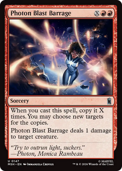 Photon Blast Barrage [Marvel Super Heroes]