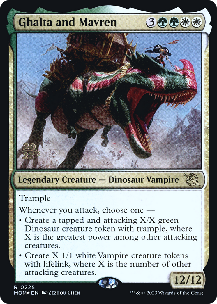 Ghalta and Mavren [March of the Machine Prerelease Promos]