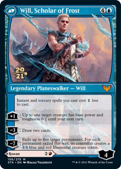 Rowan, Scholar of Sparks // Will, Scholar of Frost [Strixhaven: School of Mages Prerelease Promos] 