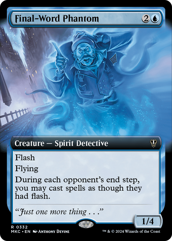 Final-Word Phantom (Extended Art) [Murders at Karlov Manor Commander] 