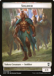 Bird (005) // Soldier Double-Sided Token [Kaldheim Commander Tokens] 