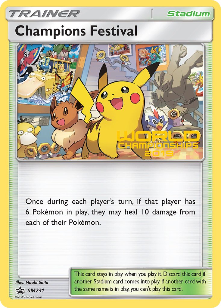 Champions Festival (SM231) (Quarter Finalist 2019) [Sun & Moon: Black Star Promos] 