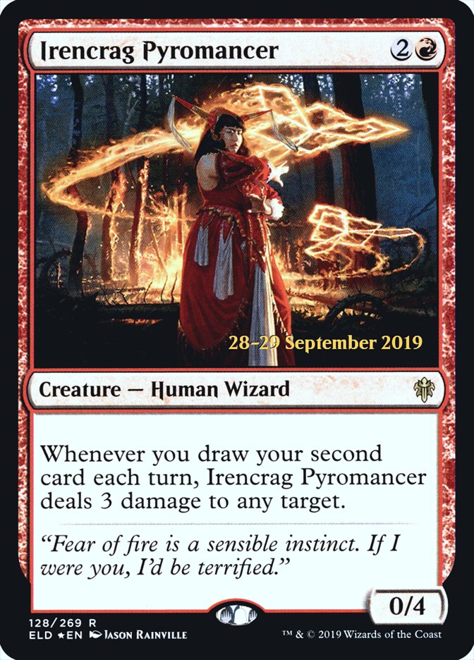 Irencrag Pyromancer [Throne of Eldraine Prerelease Promos] 