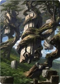 Forest 2 Art Card [Zendikar Rising Art Series]