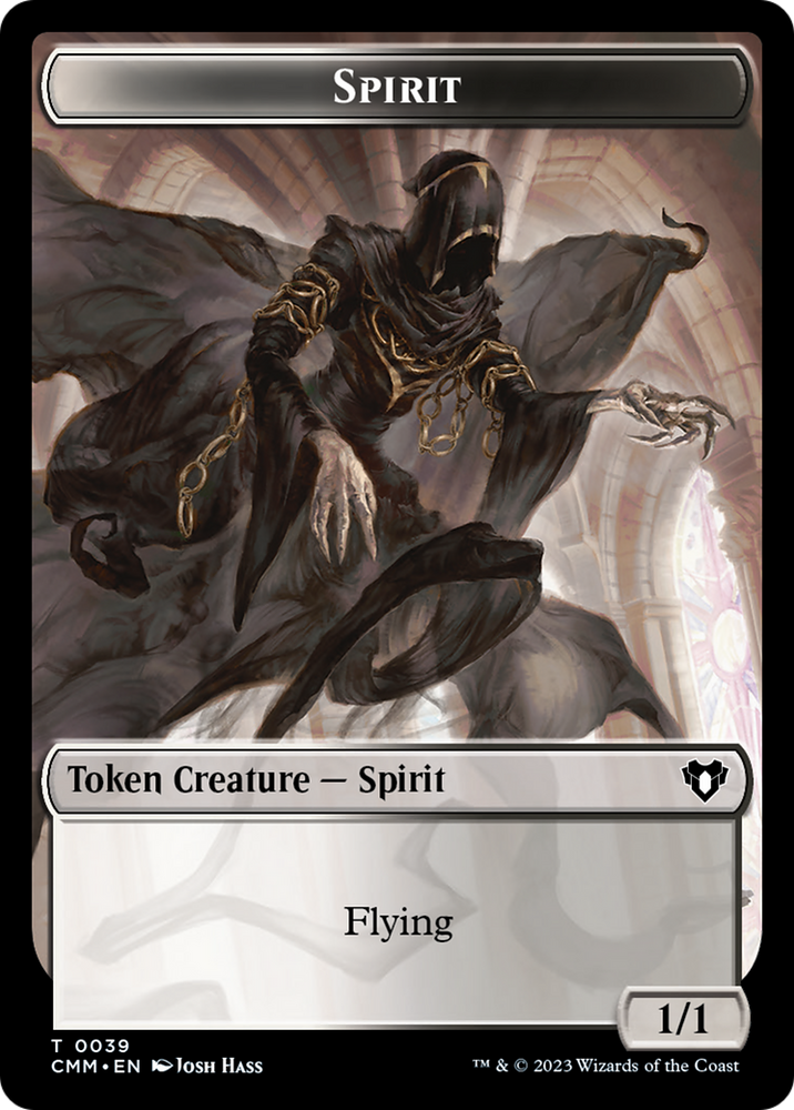 Spirit (0039) // Bird Illusion Double-Sided Token [Commander Masters Tokens] 