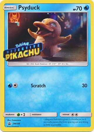 Psyduck Detective (SM199) (Pikachu Stamped) [Sun &amp; Moon: Black Star Promos] 