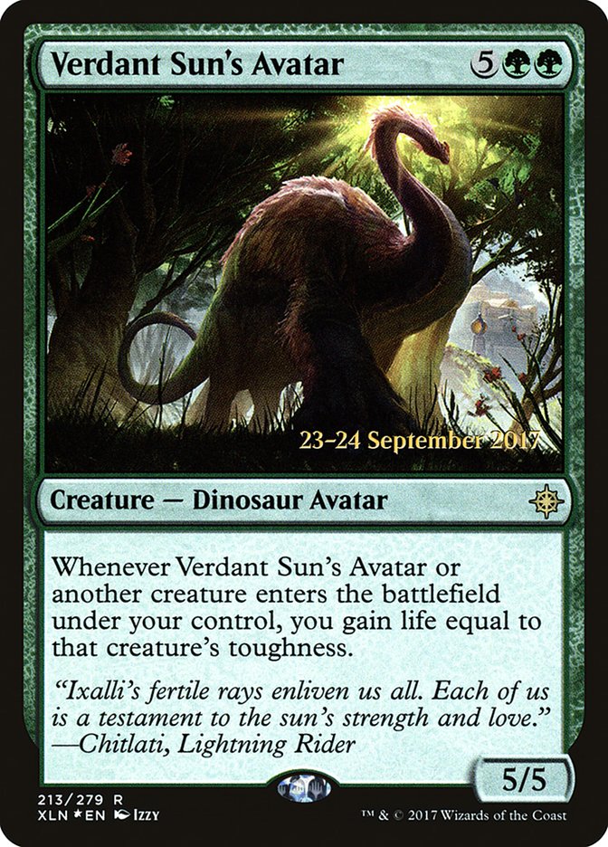 Verdant Sun's Avatar [Ixalan Prerelease Promos] 