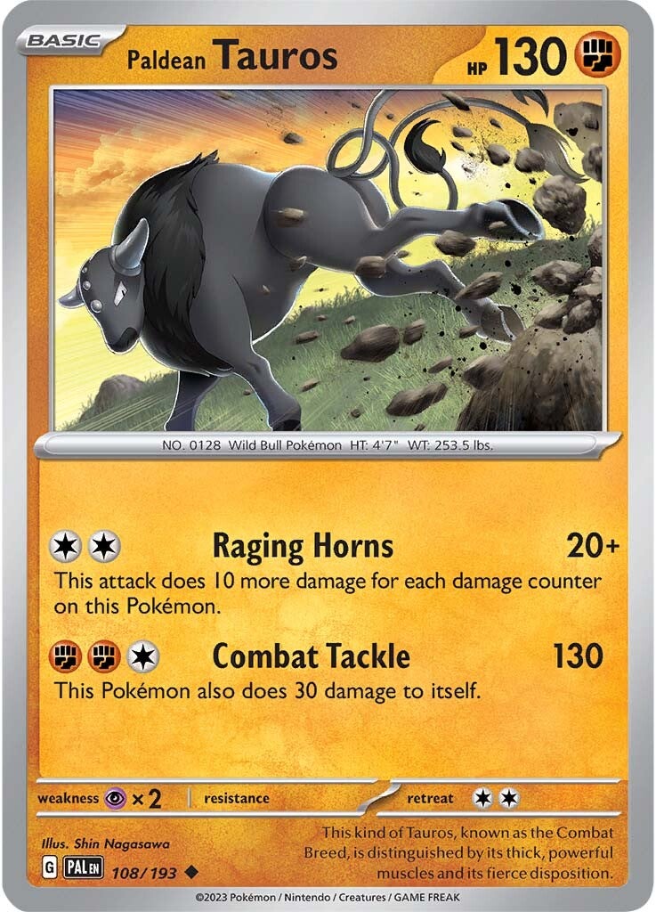 Paldean Tauros (108/193) [Scarlet & Violet: Paldea Evolved] 