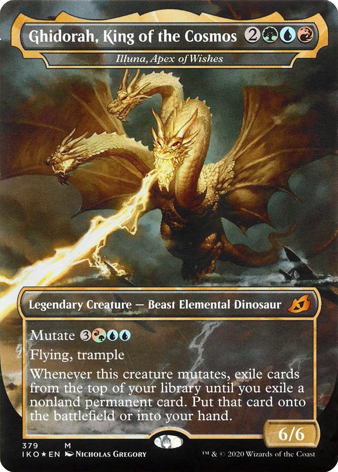 Illuna, Apex of Wishes - Ghidorah, King of the Cosmos (Godzilla Series) [Ikoria: Lair of Behemoths] 