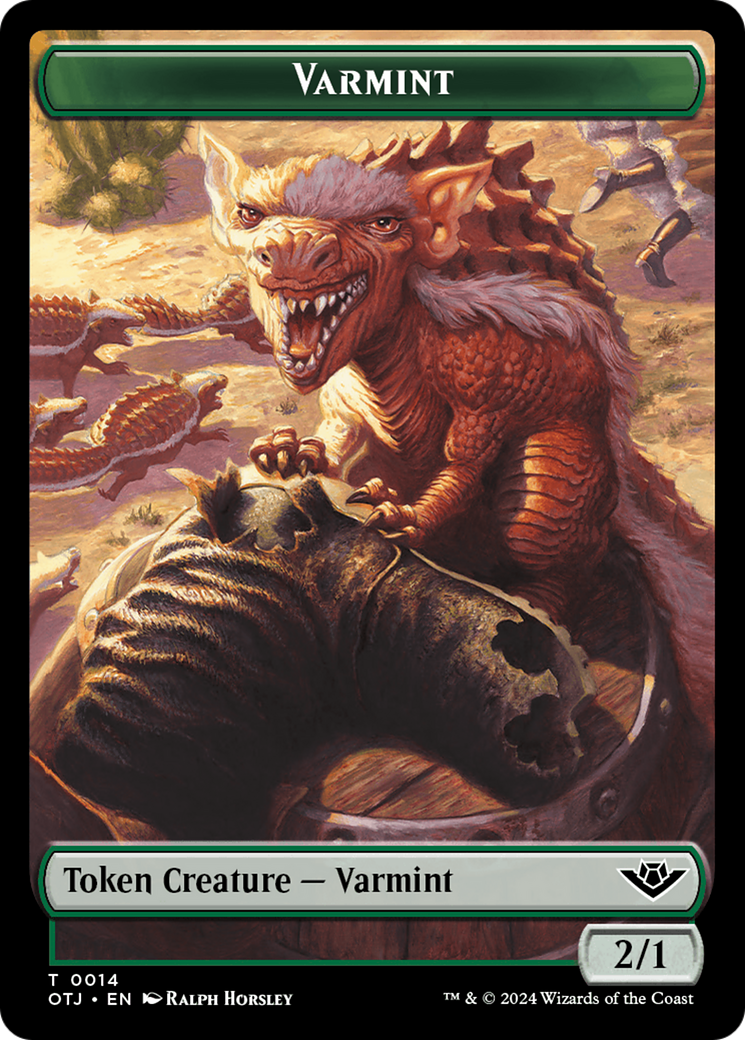 Varmint Token [Outlaws of Thunder Junction Tokens]