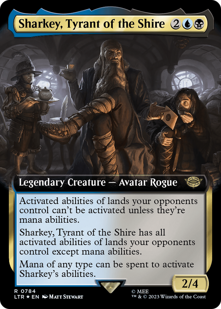 Sharkey, Tyrant of the Shire (Extended Art) (Surge Foil) [The Lord of the Rings: Tales of Middle-Earth] 