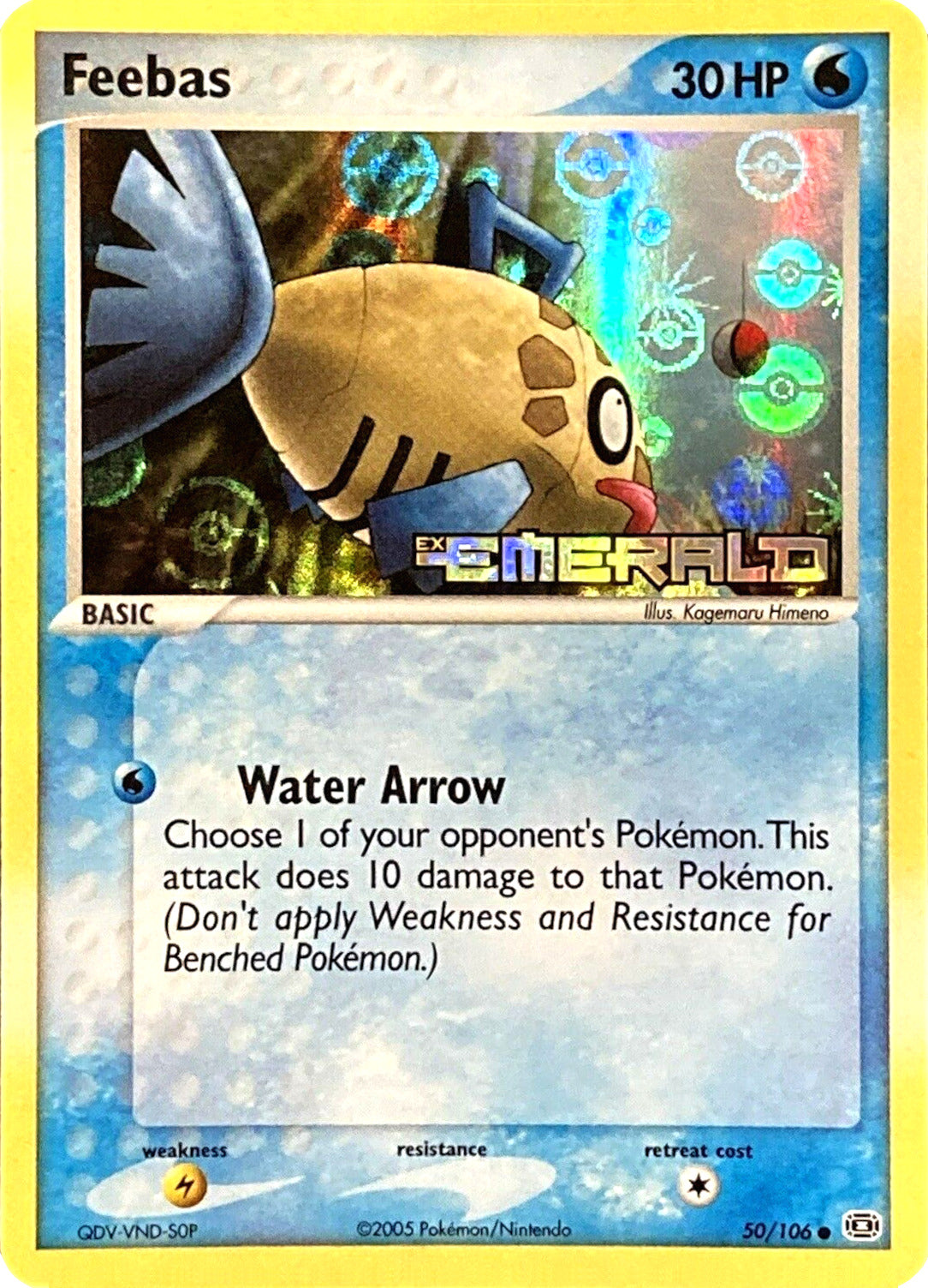 Feebas (50/106) (Stamped) [EX: Emerald] 