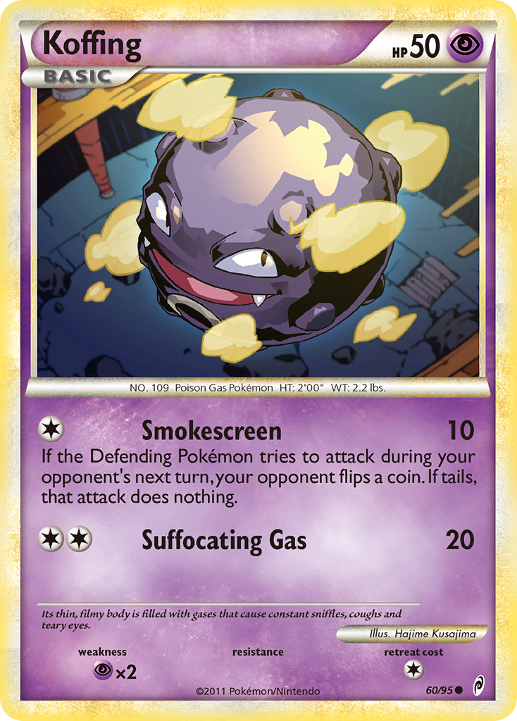 Koffing (60/95) [HeartGold & SoulSilver: Call of Legends]