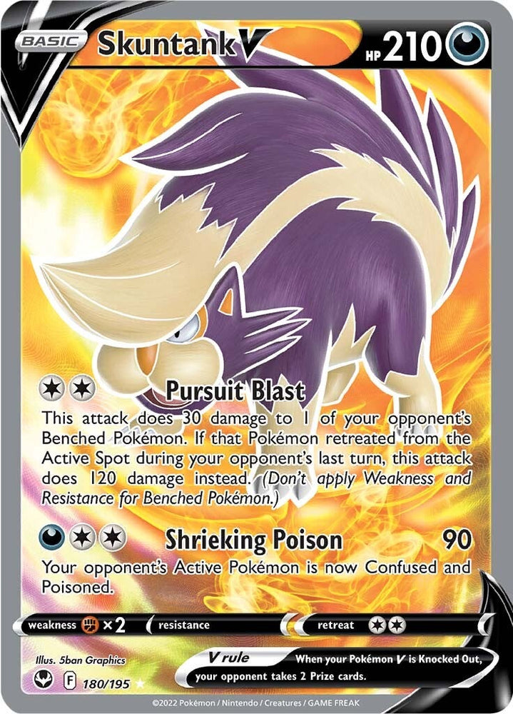 Skuntank V (180/195) [Sword &amp; Shield: Silver Tempest] 