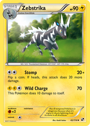 Zebstrika (42/114) [Black &amp; White: Base Set] 