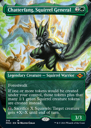 Chatterfang, Squirrel General (Borderless Alternate Art) [Modern Horizons 2] 