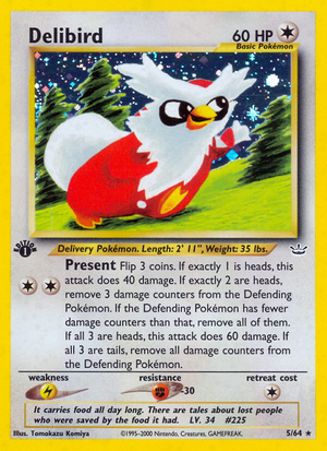 Delibird (5/64) [Neo Revelation 1st Edition] 