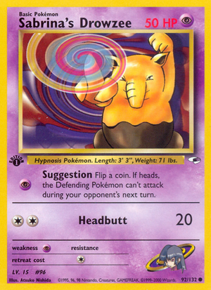 Sabrina's Drowzee (92/132) [Gym Heroes 1st Edition] 