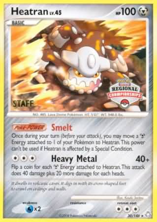 Heatran (30/146) (Regional Championships Staff) [Diamond &amp; Pearl: Legends Awakened] 