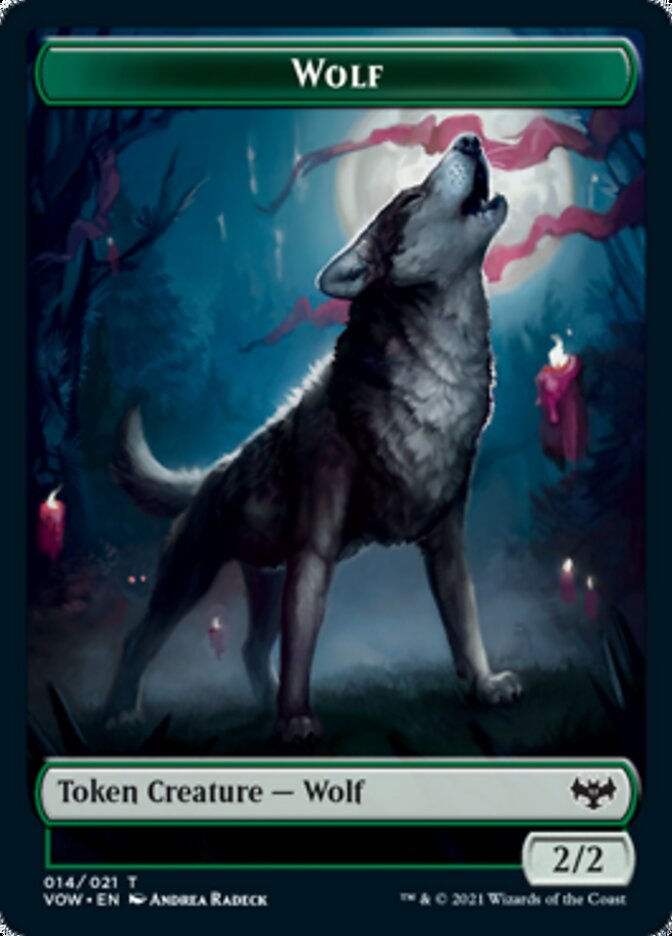 Wolf Token (014) [Innistrad: Crimson Vow Tokens] 