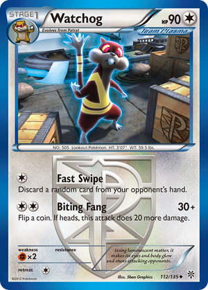 Watchog (112/135) [Black &amp; White: Plasma Storm] 